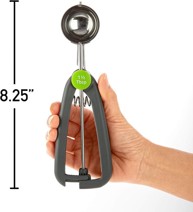 Progressive PrepSolutions Measuring Scoop, Grey - Durable and Accurate Scoop for Cooking and Baking, 1.5tbsp - Image 2